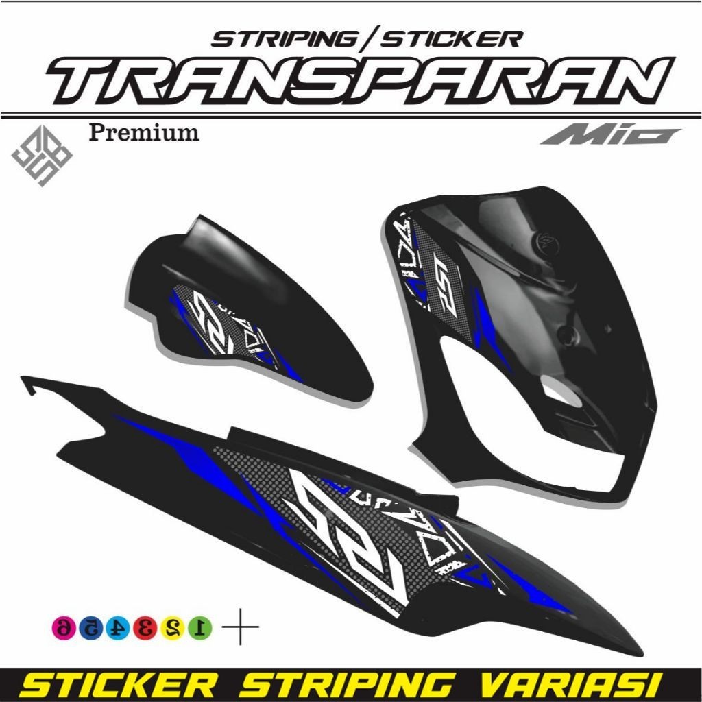 Jual POLET SETIKER STRIPING MOTOR MATIC ALL MIO OLD MIO SMILE STRIPING ...