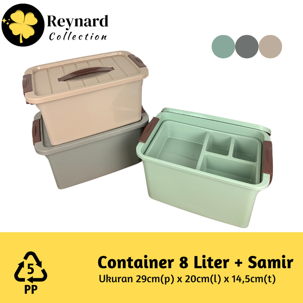 Jual Container 8 Liter Samir Box Hajatan Container Serbaguna 8L Storage ...