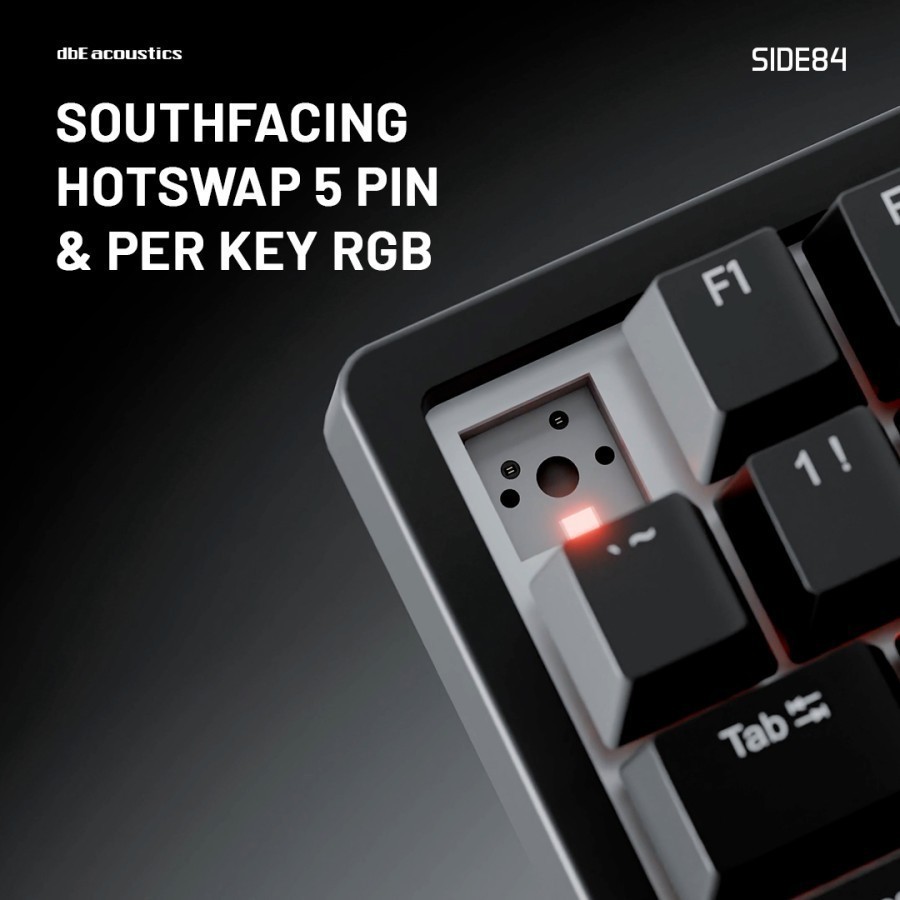 Jual dbE SIDE84 Mechanical Keyboard 84 Keys South Facing 5 Pin | Shopee ...