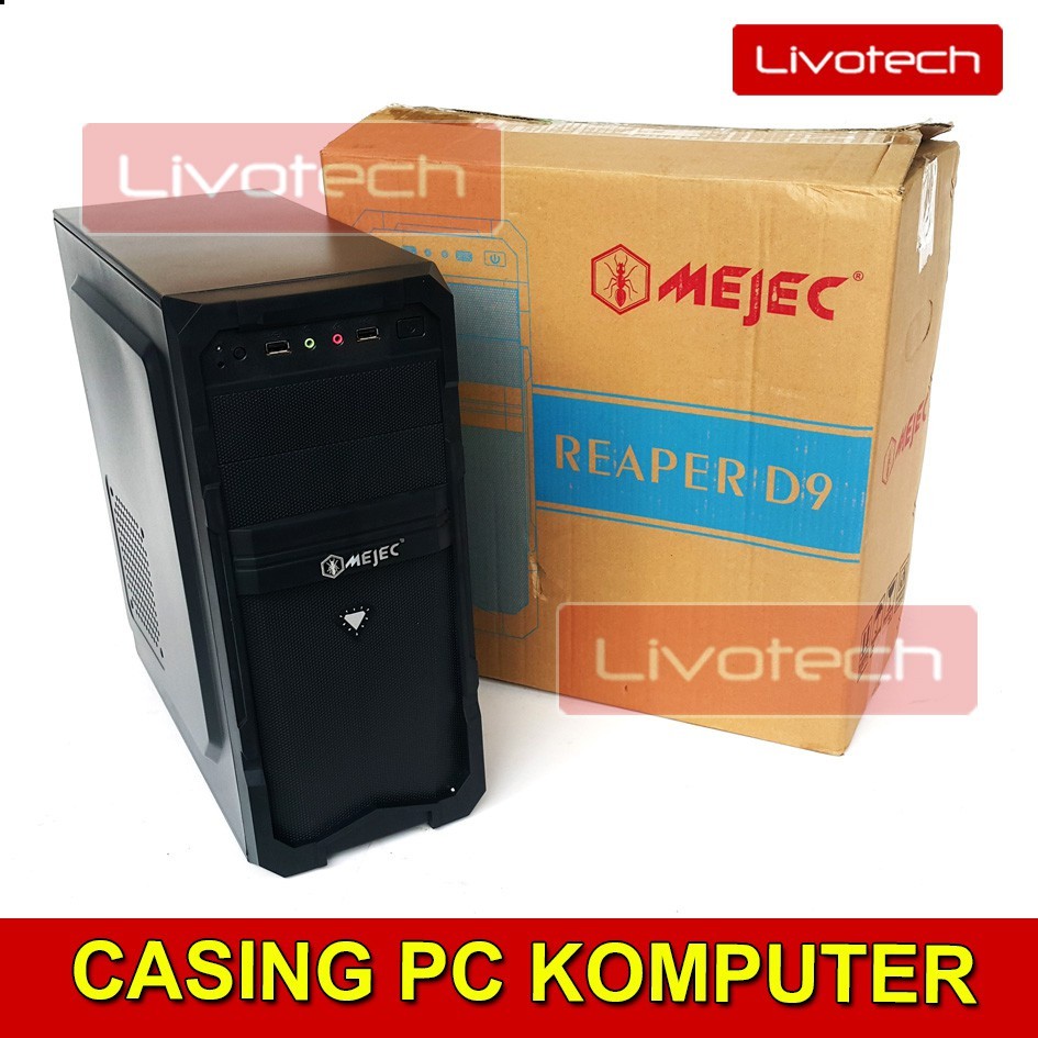 Jual Mejec Casing PC Reaper D9 Black Case Komputer | Shopee Indonesia