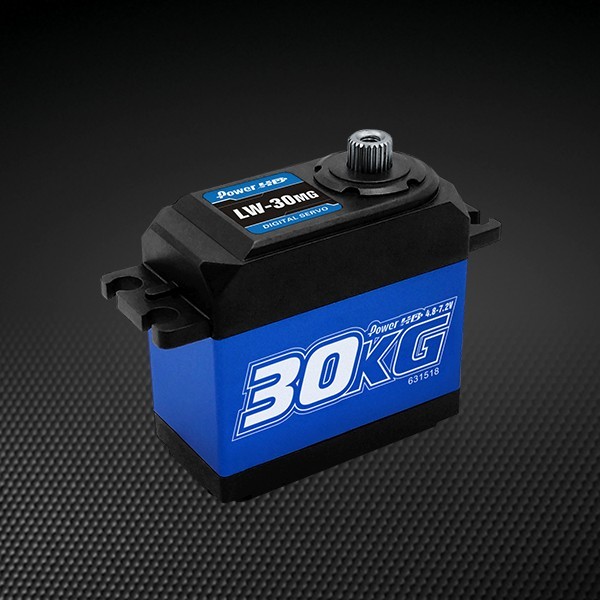 Servo Numérique POWER HD LW-30MG 30 Kg - Boîtier Métal étanche, Double Roulement à Billes, Pour Modélisme