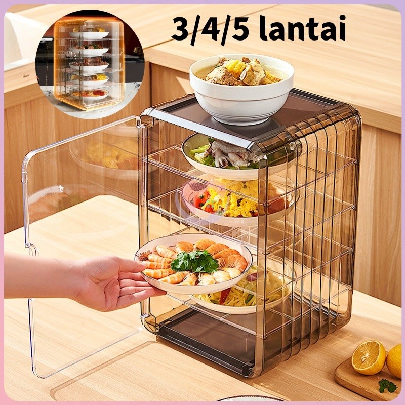 Jual [COD]3/4/5 Tingkat Food Rack/Tudung Saji Rak Makanan/Tudung Saji ...