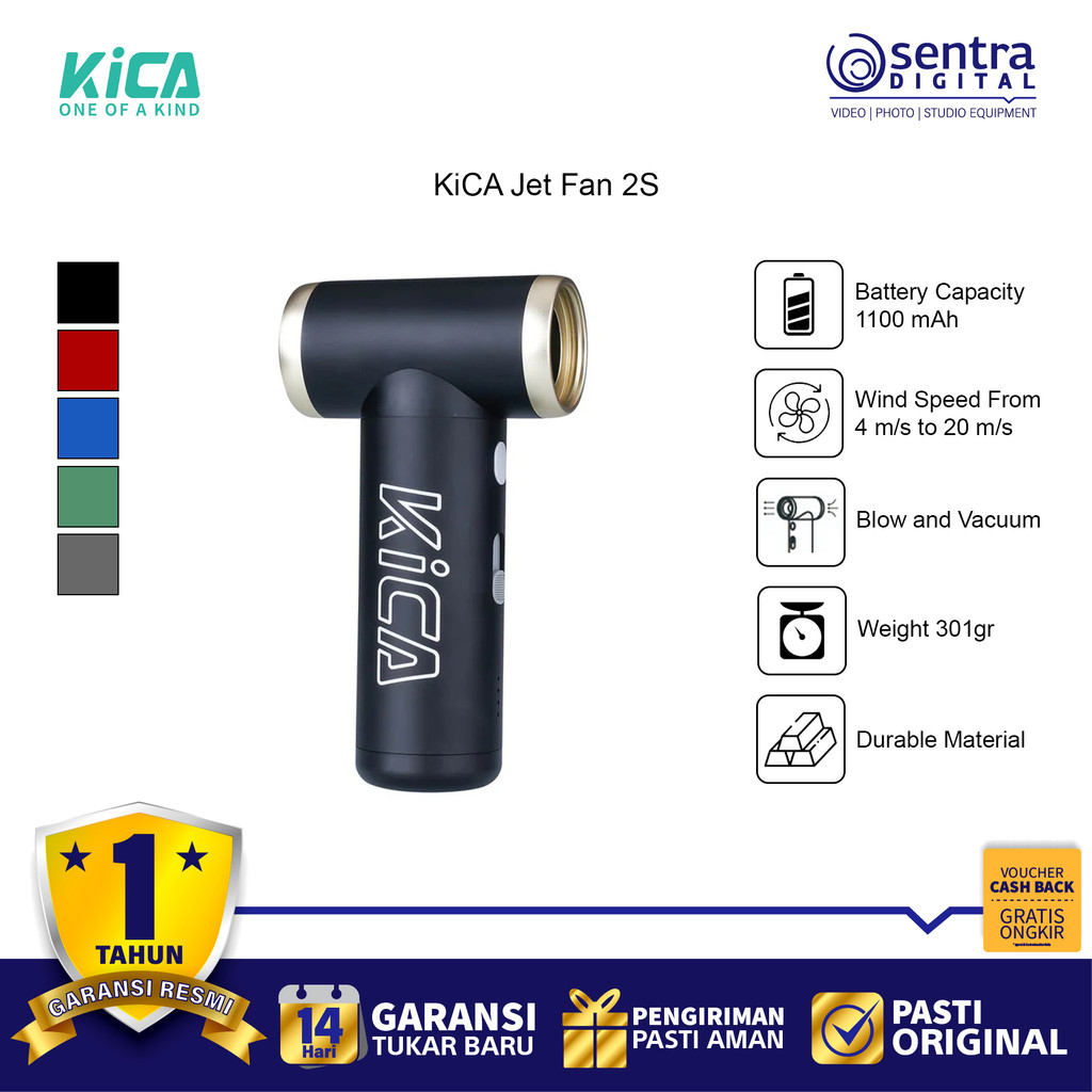 Kica JetFan 2S - Soffiatore Elettrico In Metallo, 117000 Giri/min - 5