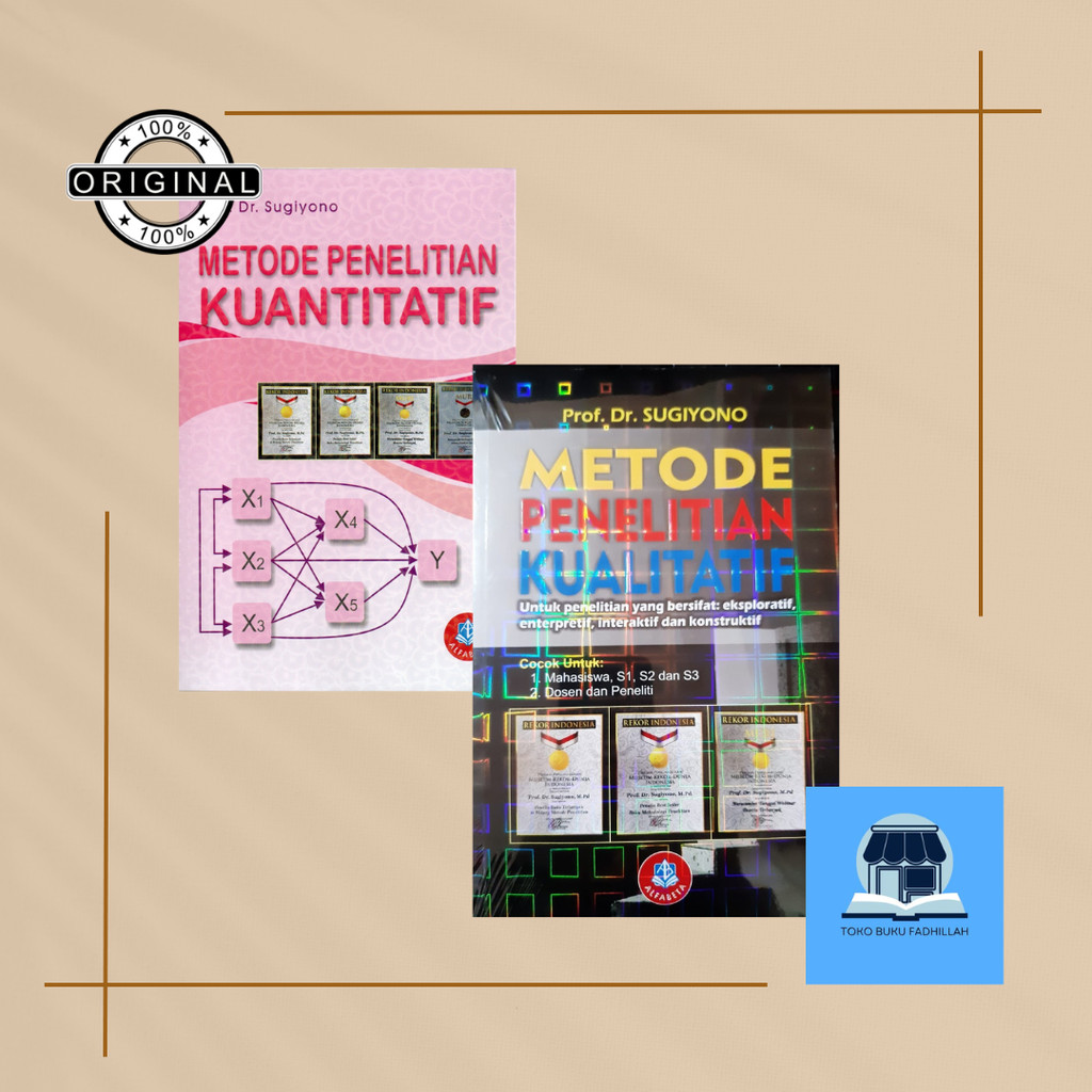 Jual Paket Buku Metode Penelitian Kuantitatif dan Kualitatif - Prof. Dr ...