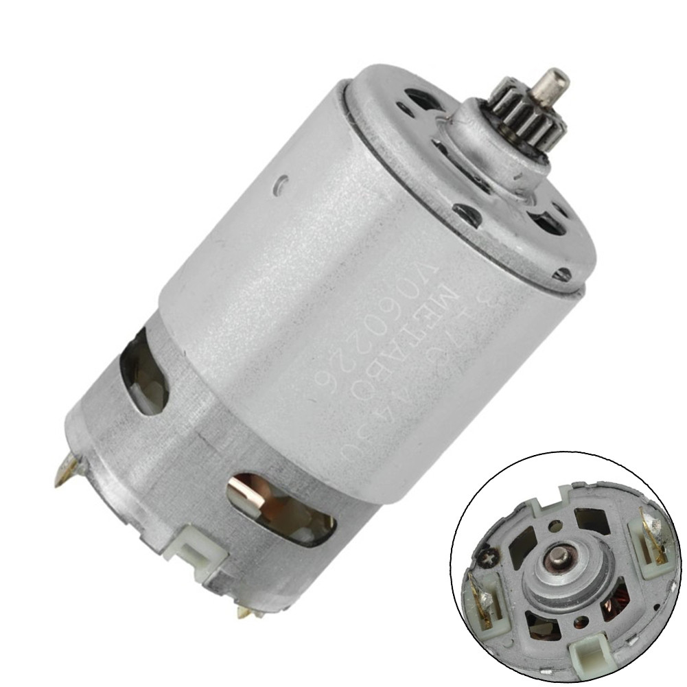 Uxcell DC 18V 9-Tooth Shank Gear Motor – Replacement For Rechargeable Electric Drills