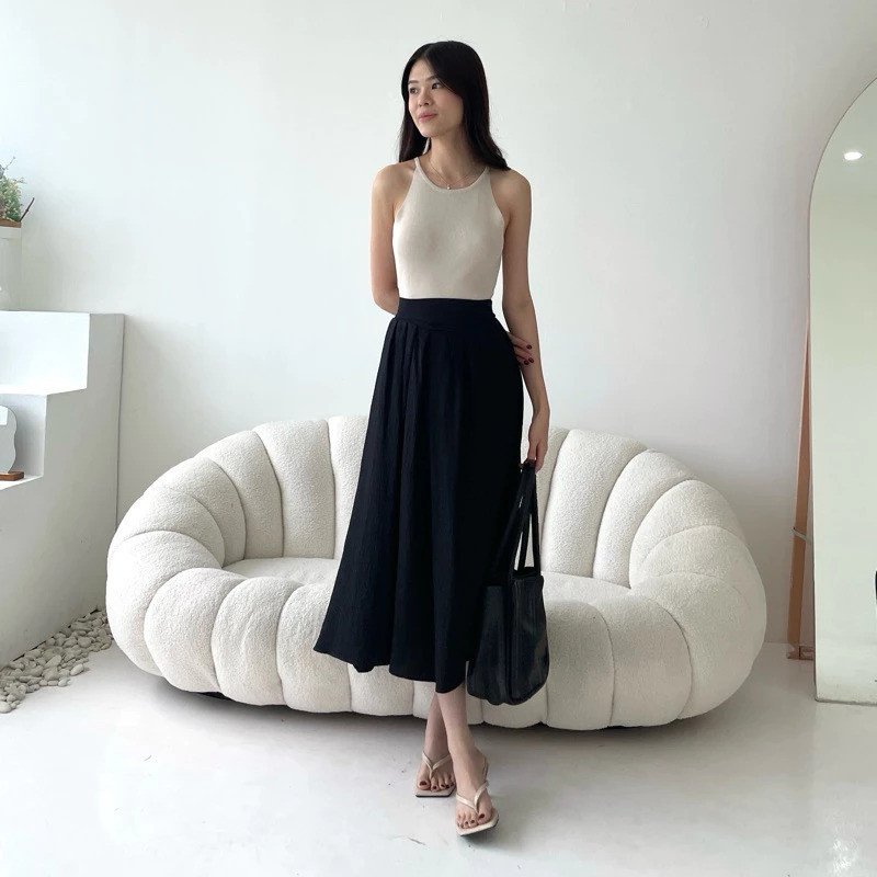 Jual RKPERWIRA - ZRX ROK MIDI REMPEL WANITA TISA / MEISY SKIRT WANITA ...