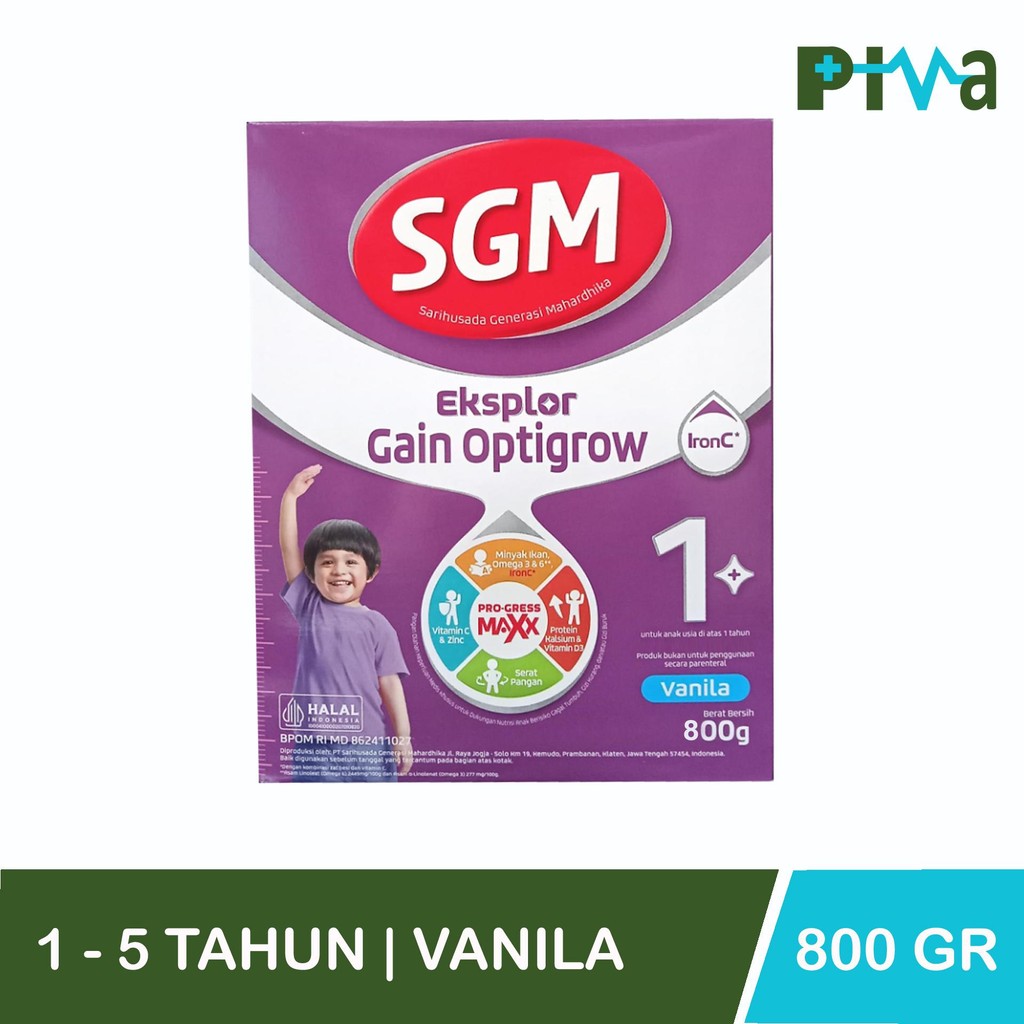 Jual Promo!! SGM EKSPLOR GAIN OPTIGROW UNTUK USIA 1-5 TAHUN 800gr ...