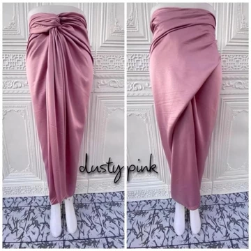 Rok Lilit Polos Satin PREMIUM Wrap Skirt Rok Lilit Polos Rok Lilit Satin