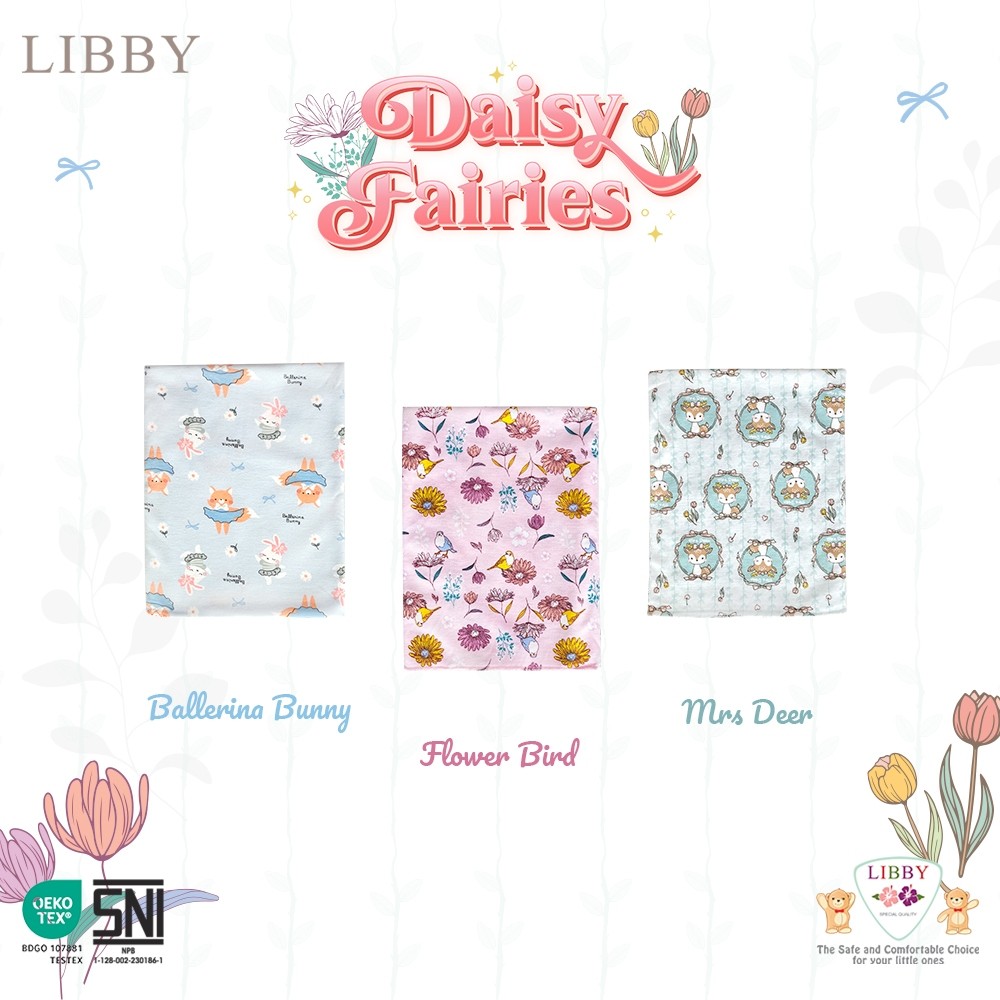 Jual LIBBY 3 pcs Bedong Motif ( 3 pcs ) | Lovely Cake | Daisy Fairies ...