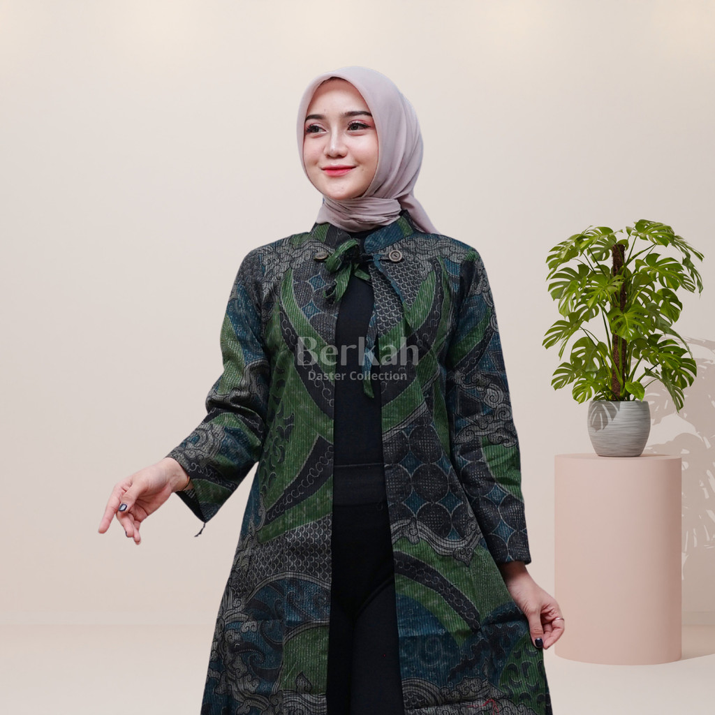 Outer Batik Long Cardigan Surya Teja Lapis 2