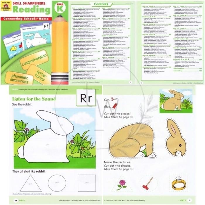 Jual BUKU FISIK Skill Sharpeners Reading Grade PreK K 1 2 3 4 5 6 ...