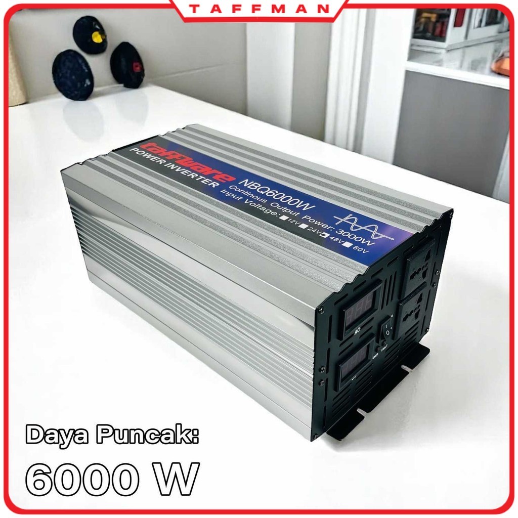 Jual TM - TAFFWARE Power Inverter Mobil Pure Sine Wave DC 48V to AC ...