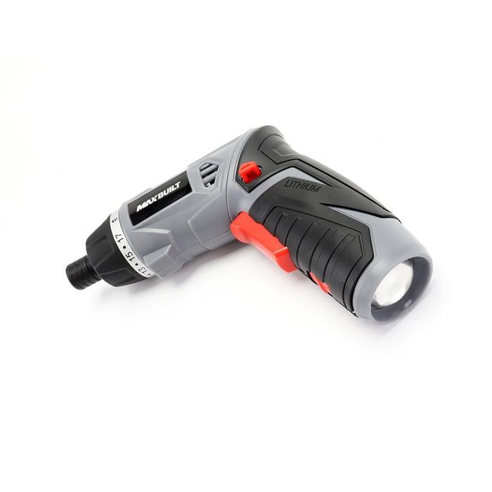 Jual AZKO Maxbuilt Set Obeng Cordless 3.6V - Abu-Abu Screwdriver Alat ...