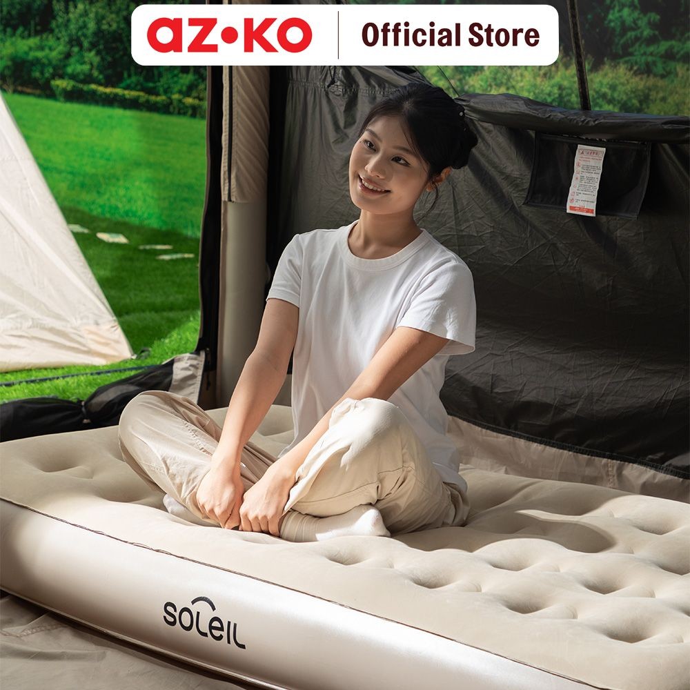 Jual AZKO Soleil Kasur Angin Otomatis Inflatable Twin - Cokelat Khaki ...