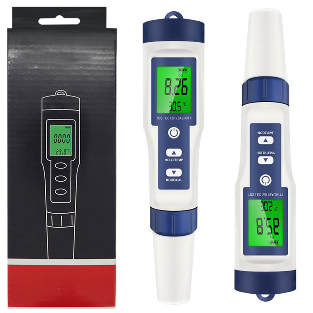 Jual 5-in-1 Water Tester Pool Salt Tester High Accuracy Water Quality ...