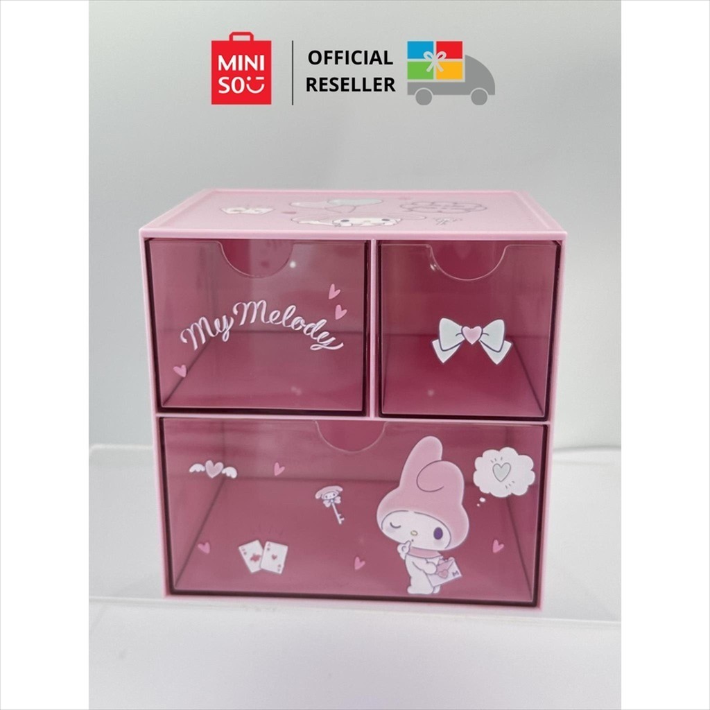 Jual MINISO X SANRIO DRAWER ORGANIZER / KOTAK PENYIMPANAN 3 KOTAK ...