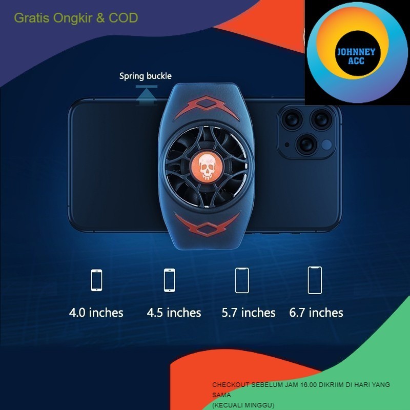 Jual JA GW COOLER HP MODEL JEPIT GAME WINNER COOLING FAN SMARTPHONE ...