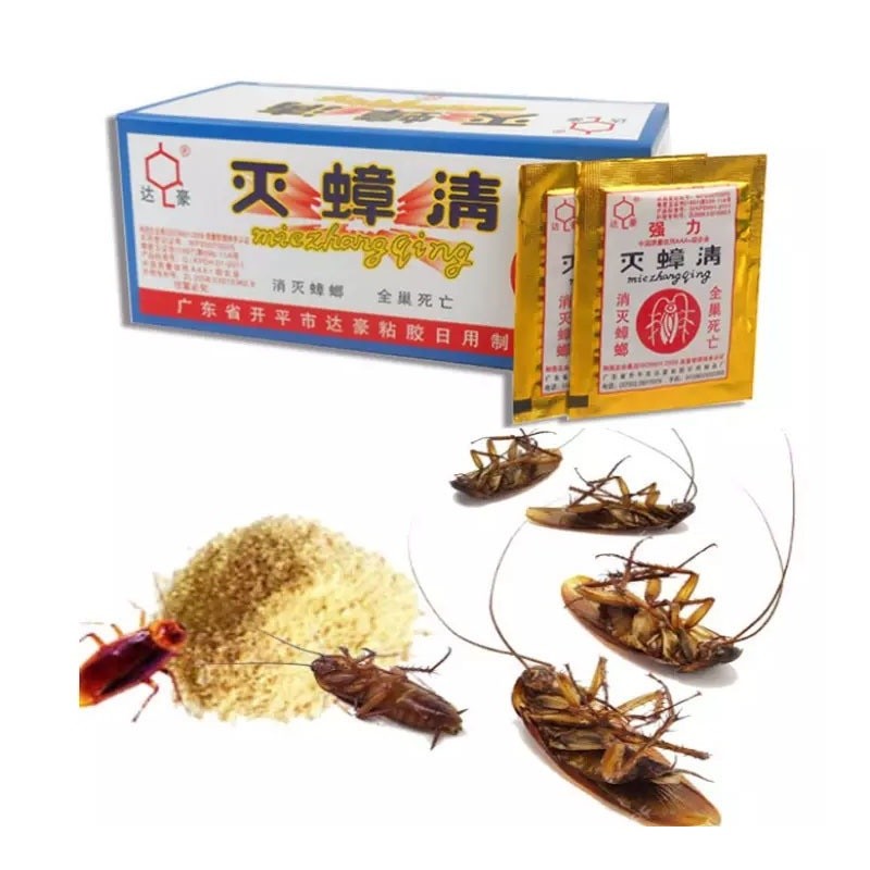 Jual 10pcs Original Racun Kecoa Mie Zhang Qing Bubuk Racun Anti Kecoa ...