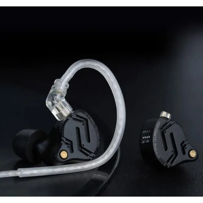 Jual KZ ZS12 Pro X with Mic In Ear Earphone 1DD 5BA HiFi Wired Tunable ...