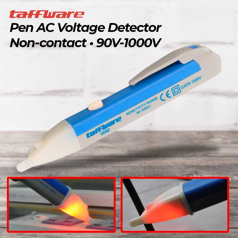 Jual Taffware Tespen Non-contact AC Voltage Alert Detector 90V-1000V ...
