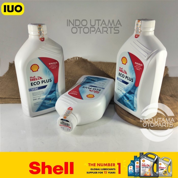 Jual Oli SHELL Helix Eco Plus 0W20 Original Full Synthetic API SN 1 ...