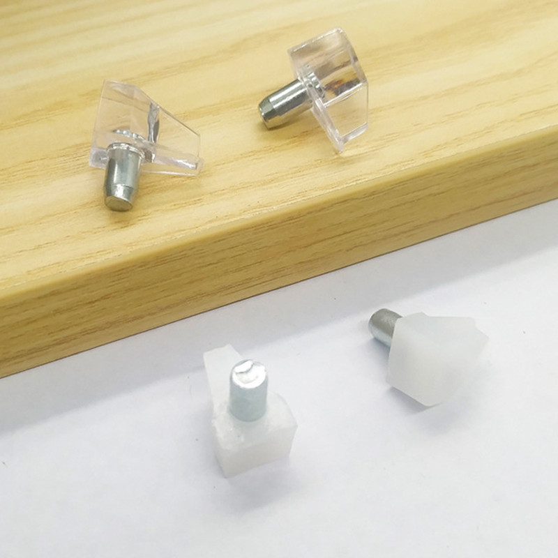 Jual 100pcs Pen Besi Ambalan Penyangga Kayu kaca Lemari Cabinet / Pin ...