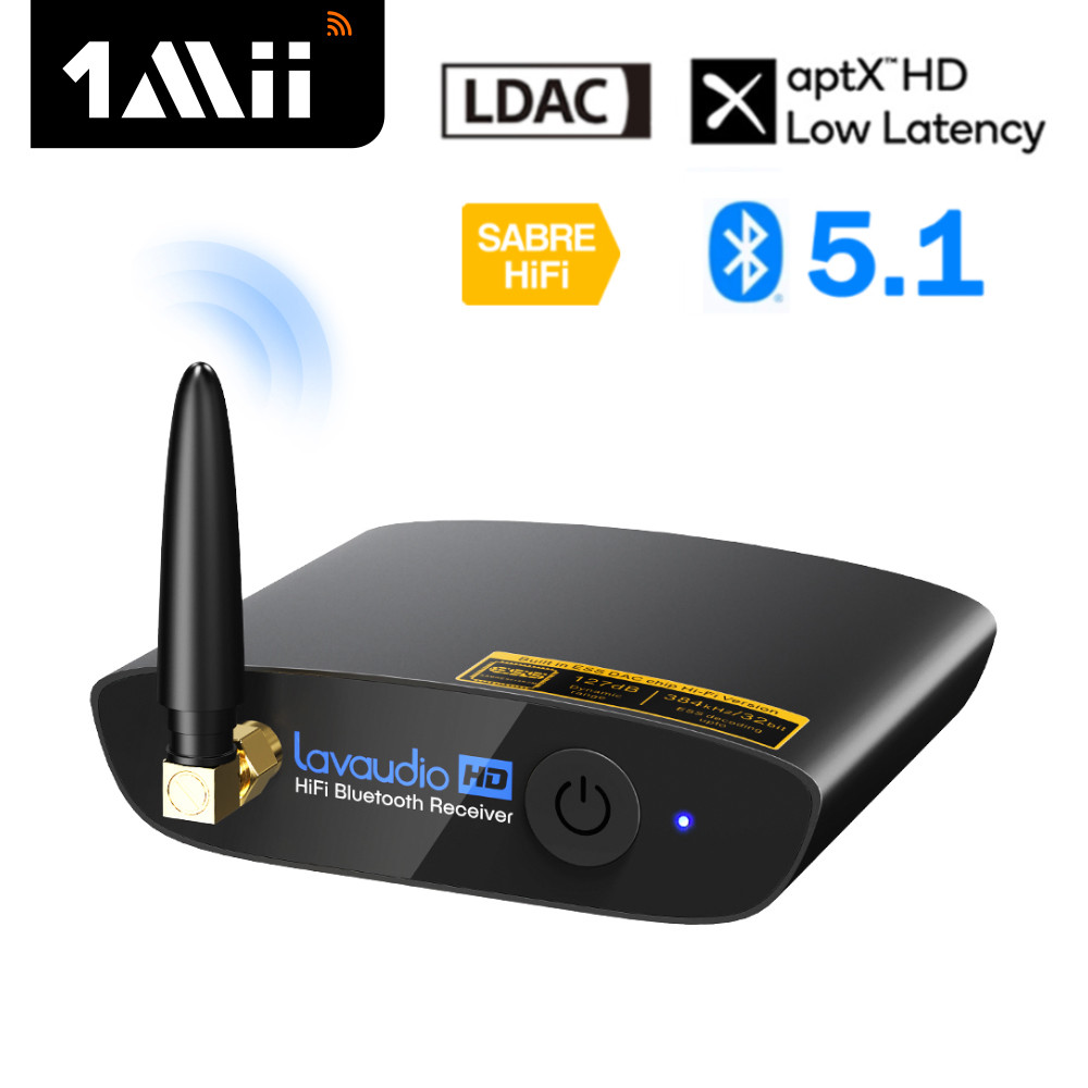 LOXJIE D60 Amplificatore Per Cuffie DAC Hi-Fi – Bluetooth 5.1, Uscite 6.35/4.4mm, XLR, RCA, THD+N -125dB, LDAC/aptX-HD, Telecomando Incluso (Nero)