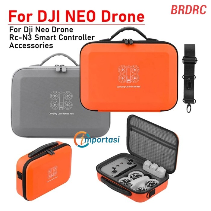 BeisDirect Custodia rigida per DJI NEO, custodia da viaggio impermeabile con tracolla, borsa portaoggetti di grande capacità per drone DJI NEO, RC-N3, hub di ricarica della batteria e accessori