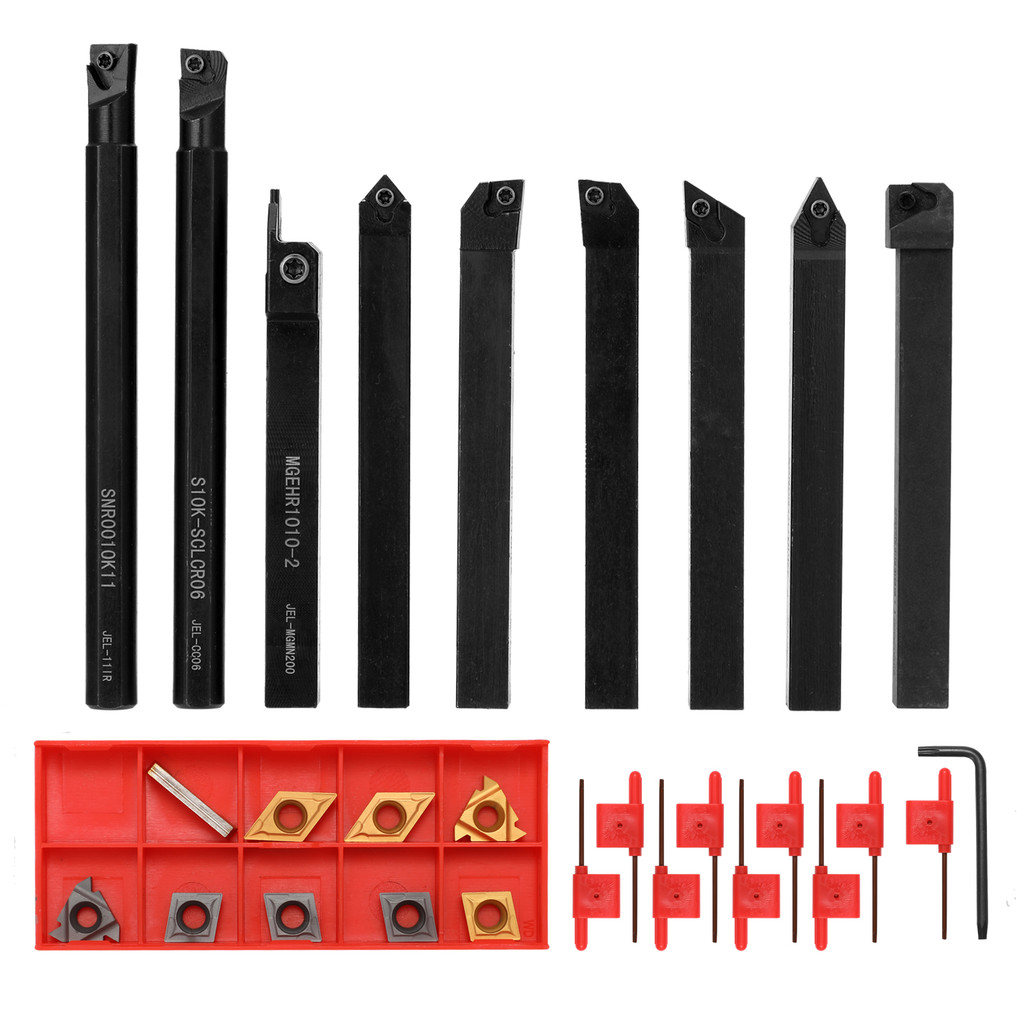 Jual 8mm 10mm 12mm 16mm Shank Lathe Turning Tool Holder Boring Bar ...