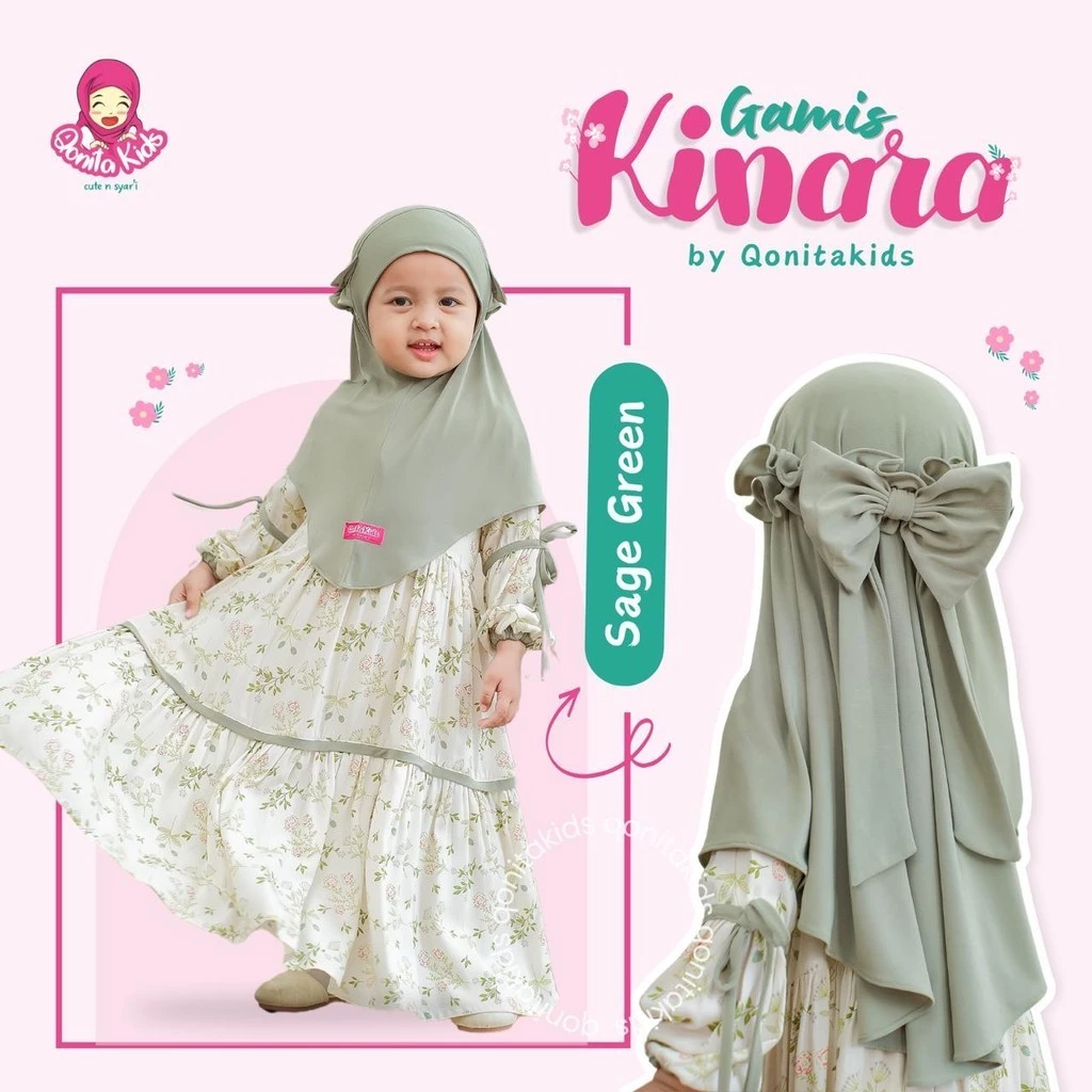 gamis rayon anak perempuan qonita kids murah