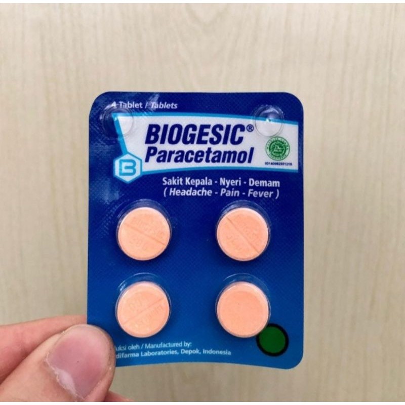 Jual Biogesic Strip isi 4 Tablet H | Shopee Indonesia