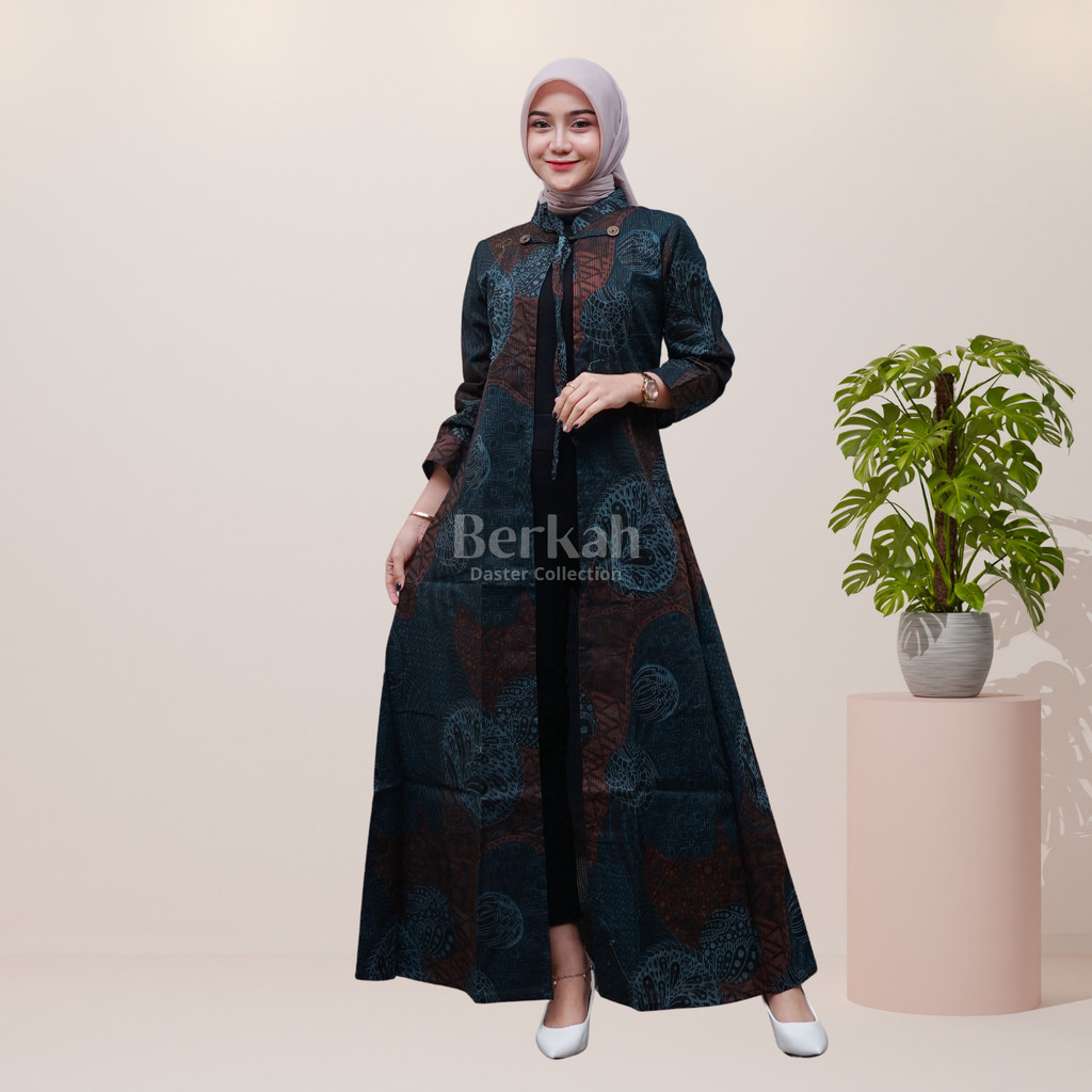 Outer Batik Long Cardigan Surya Teja Lapis 3