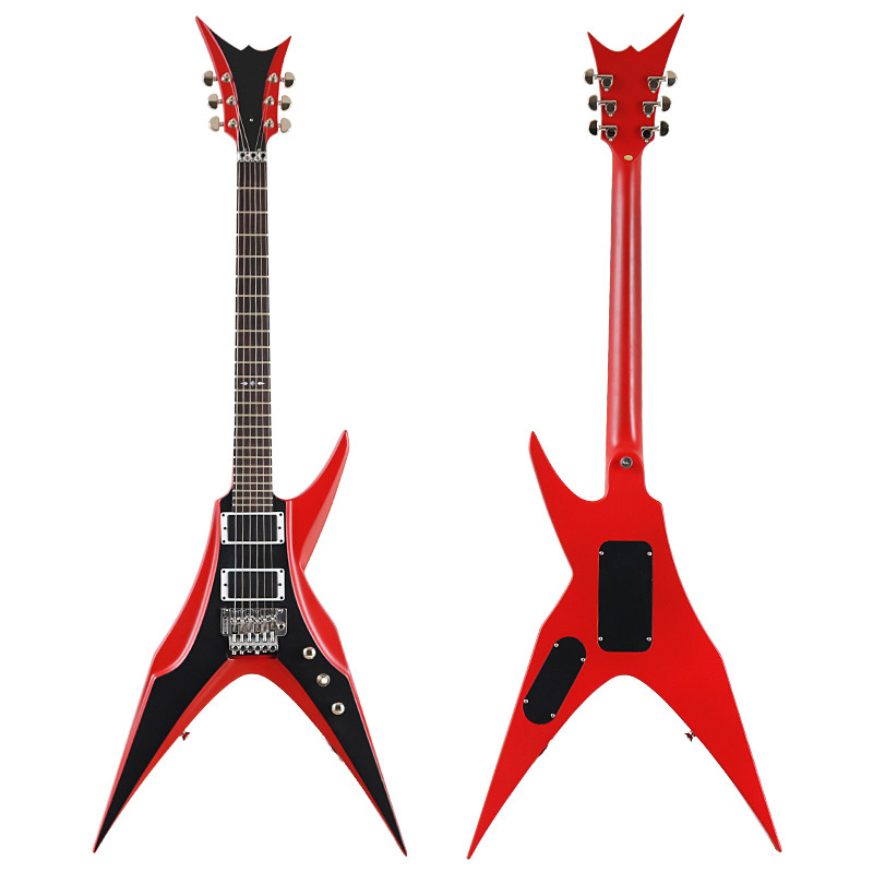 Jual V Shape Electric Guitar Full Basswood Body Matte Finish 39 Inch 6 ...