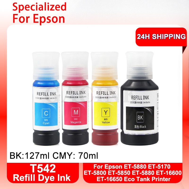 Jual 542 T542 Dye Ink Bottle For Epson Eco Tank Pro ET-5880 ET-5170 ET ...