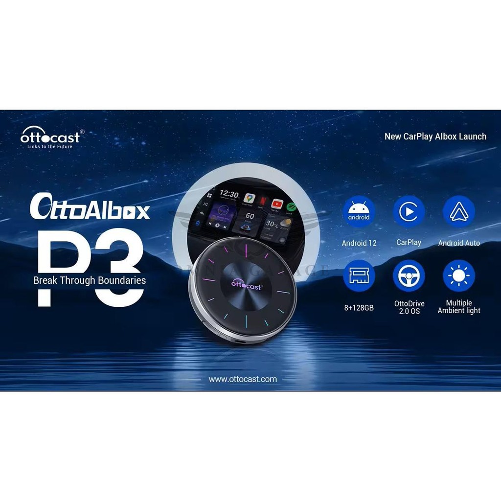 Jual Ottocast P3 AI Box Apple Car Play to Android Auto. Bisa untuk BYD ...