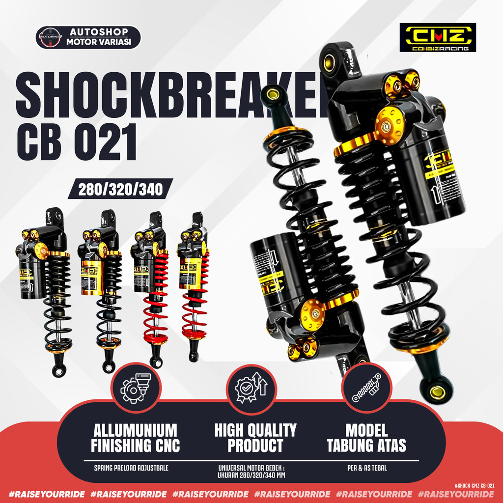Jual Shock 280MM JUPITER Z VEGA FIZ R Tabung Atas Skok 320MM RX KING GL ...