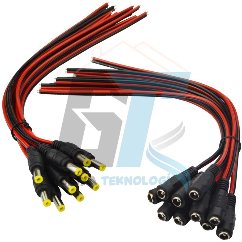Jual 1 pasang DC Male / Female Kabel Serabut tembaga / DC kabel ...