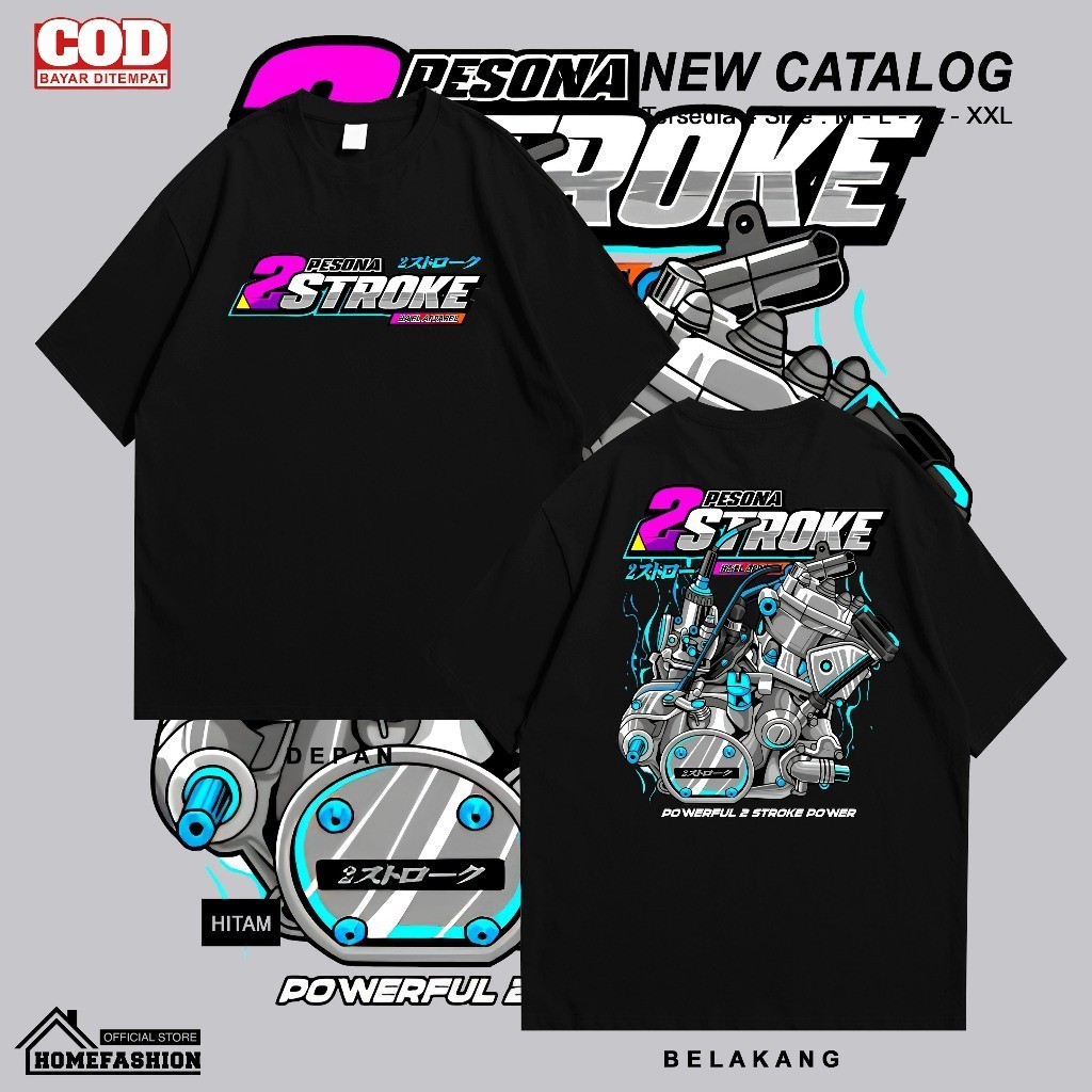 Jual KAOS " Pesona 2 stroke Original Ha'el " BAJU 2 stroke racing
