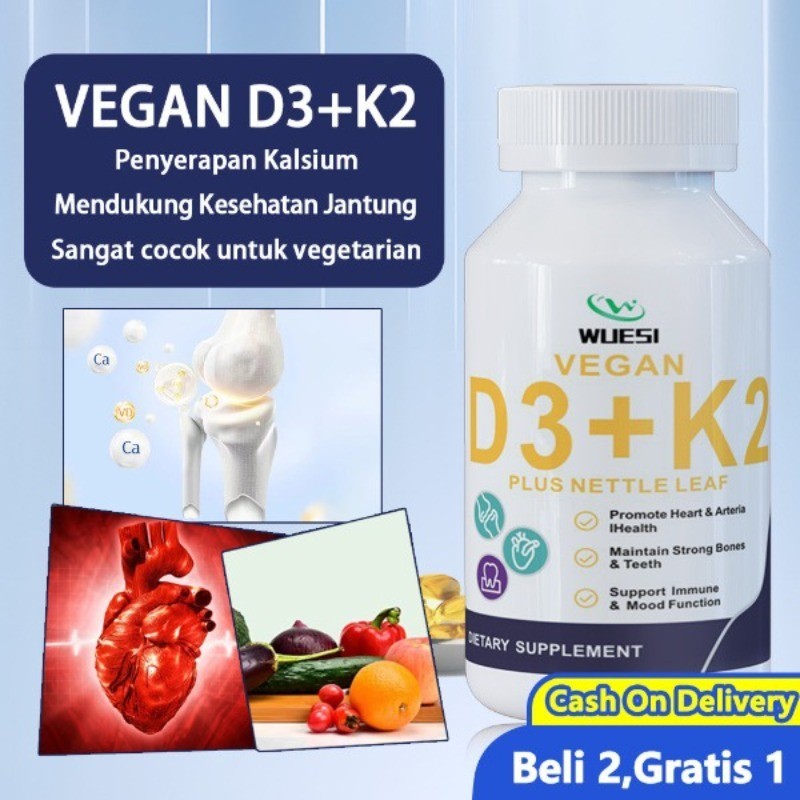 Jual Vitamin D3 K2 Organik Mendukung Kesehatan Gigi,bermanfaat Untuk ...