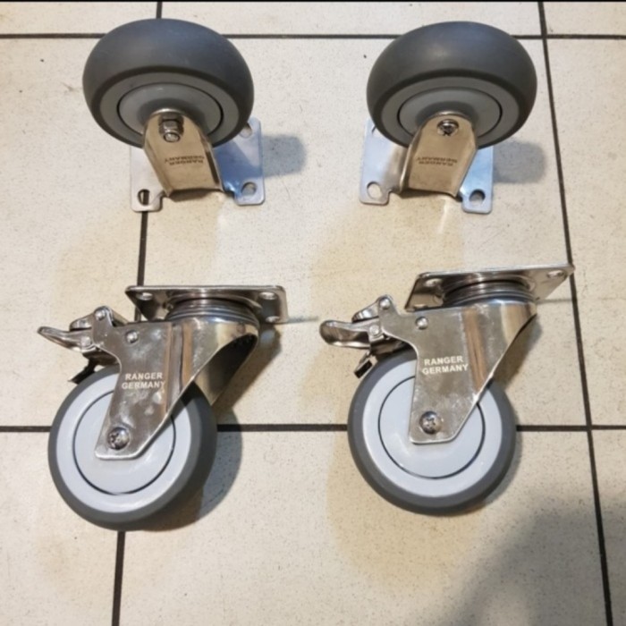 Jual Roda Troli / Caster Wheel / Roda Troli Stainless Ranger 4 inch ( 2 ...