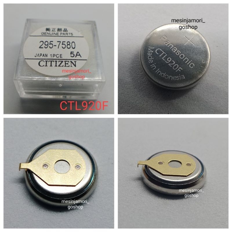 baterai kapasitor Citizen Eco Drive CTL920F 295-6900 295-7580 original