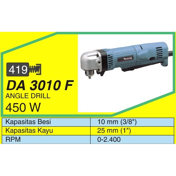 Jual MAKITA DA 3010 F MESIN ANGLE DRILL | Shopee Indonesia