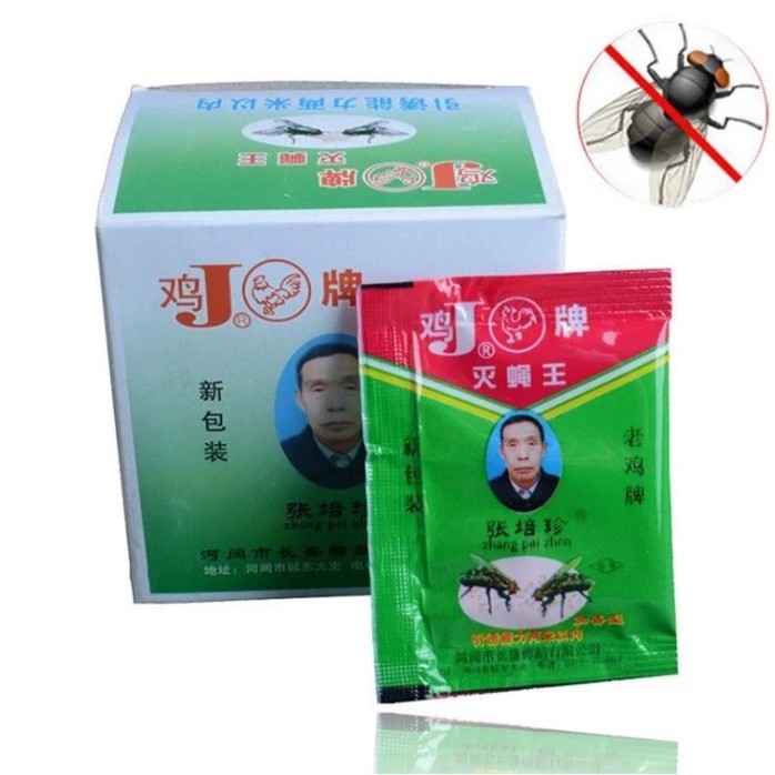 Jual Zhang Peizhen Fly Poison Racun Lalat Serbuk pengusir lalat super ...