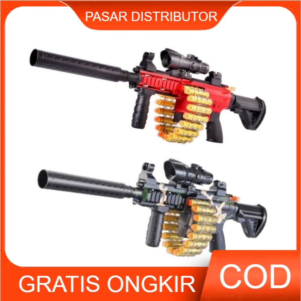 Jual FX51GS Mainan Anak TOY GUN M416 ASSAULT RIFLE Tembakan Eva Soft ...