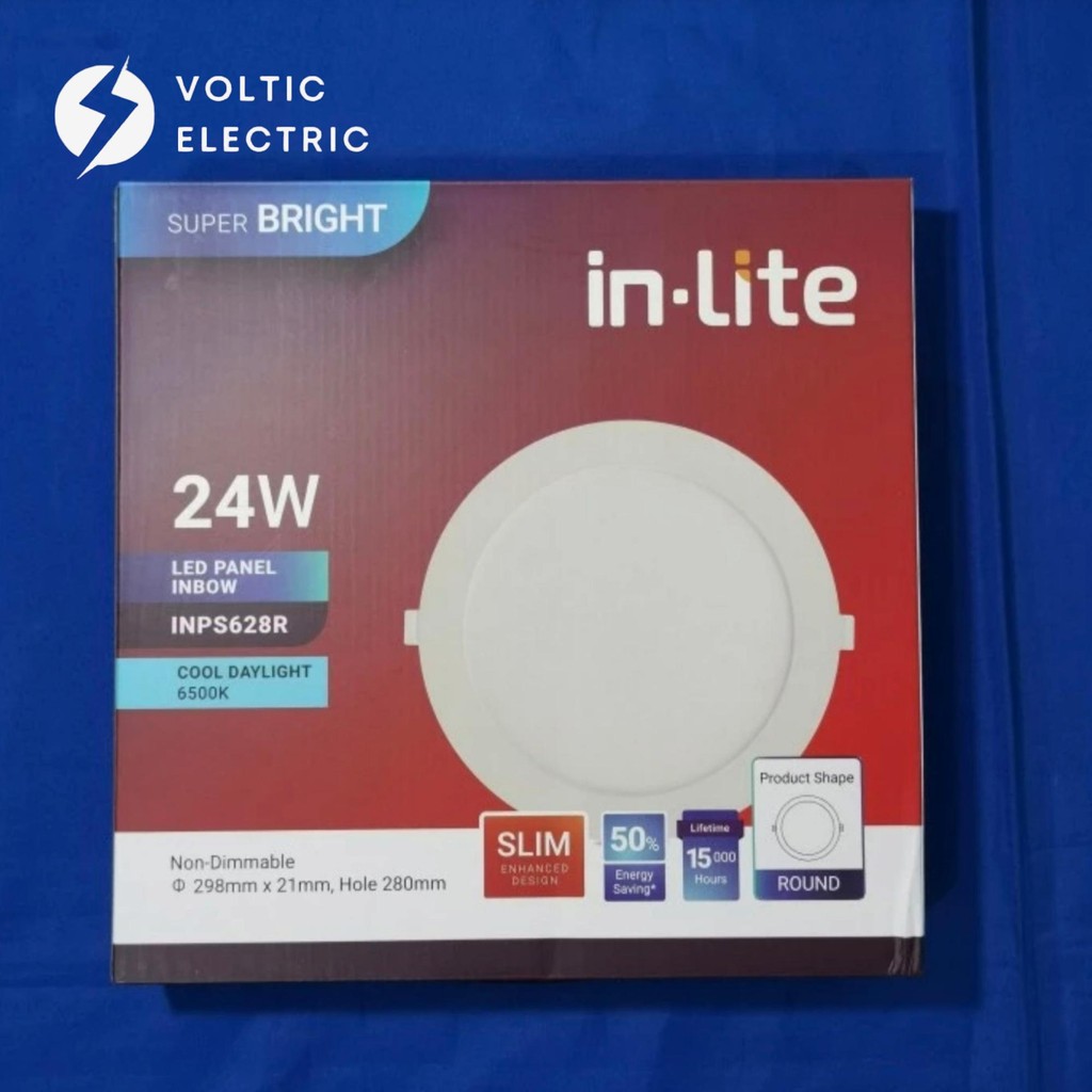 Jual Lampu Downlight Panel Led Slim Inlite 24 Watt LED Downlight Plafon ...