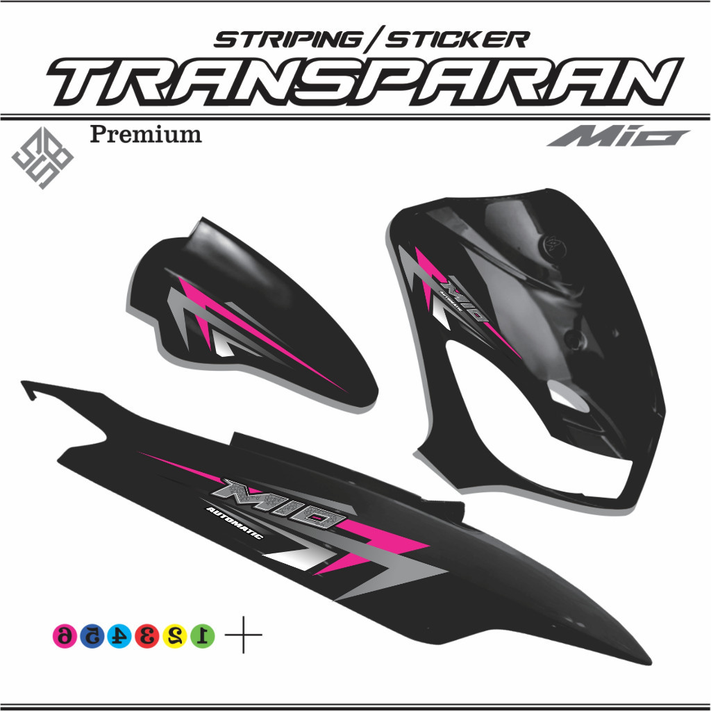 Jual STIKER ALL MIO STRIPING TRANSPARAN UV CUSTOM YAMAHA MIO SPORTY ...