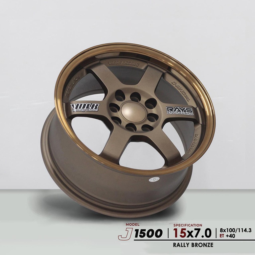 Jual 4 buah Velg Rays TE37 15x7.0 8H 4x 100 / 4 x 114.3 et40 Rally ...