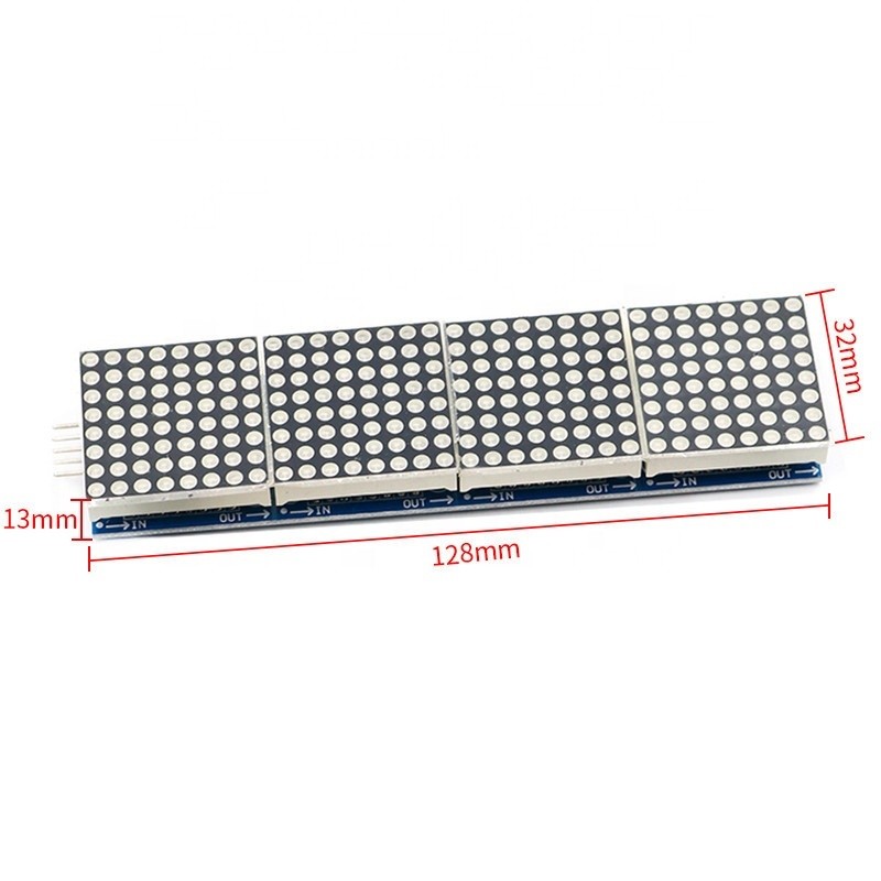 Jual (EP) MAX7219 LED DOT MATRIX MODULE 8x8 4-IN-1 32X8 RUNNING TEXT ...