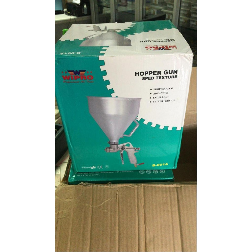 Jual Spray Gun Texture WIPRO /Hopper Gun/Alat semprot texture Stainles ...