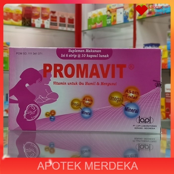 Jual Promavit strip 10 tablet / vitamin ibu hamil / menyusui | Shopee ...